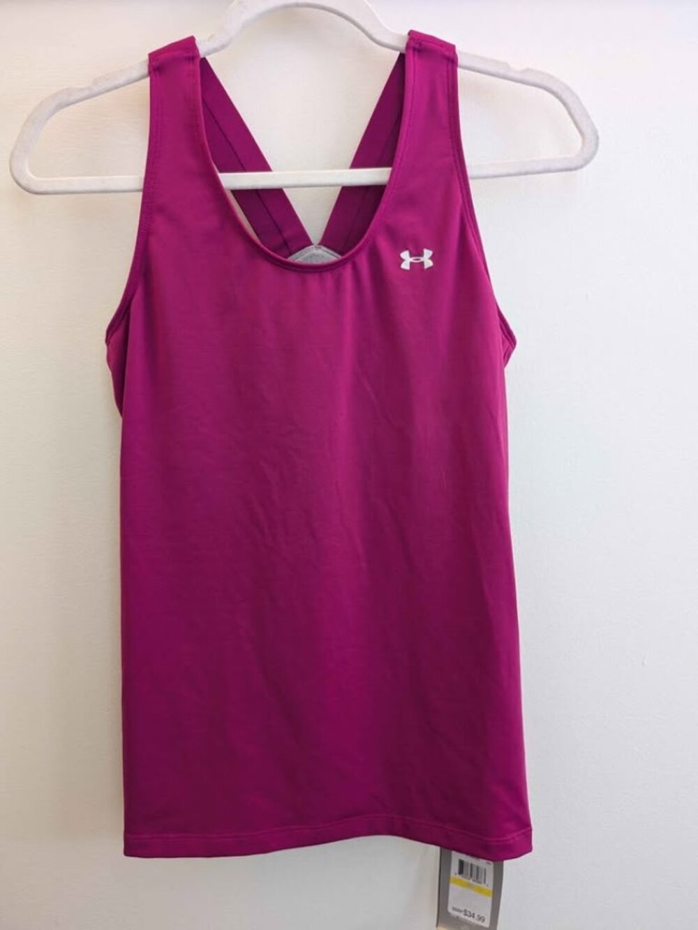 Pink Under Armour Athletic Performance Tech Tank, Medium, racer back, NWT - Picture 2 of 8